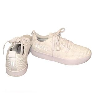 NOBULL Women’s Rec Trainer White Knit Sneakers Size 7.5 (EU 38.5)
